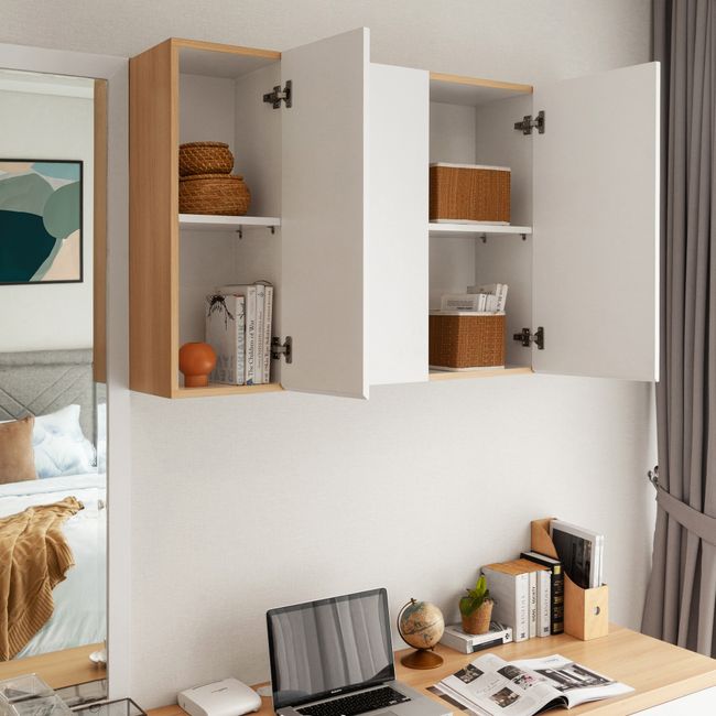 Repisas de closet organizadas